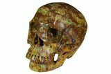 Realistic, Polished Autumn Jasper Skull #116559-3
